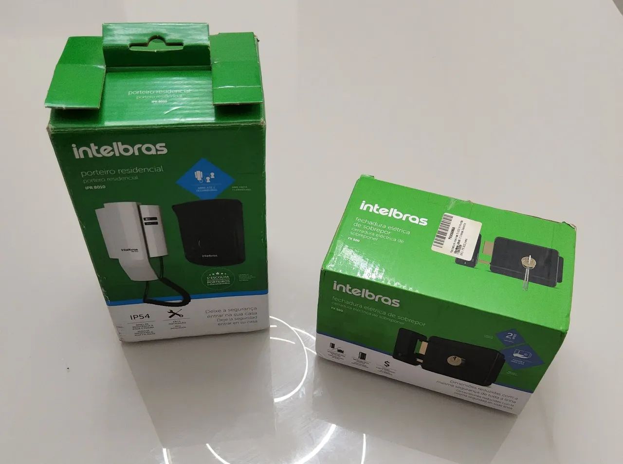 Kit Porteiro Eletrônico Intelbras IPR 8010 + Fechadura Elétrica FX 500