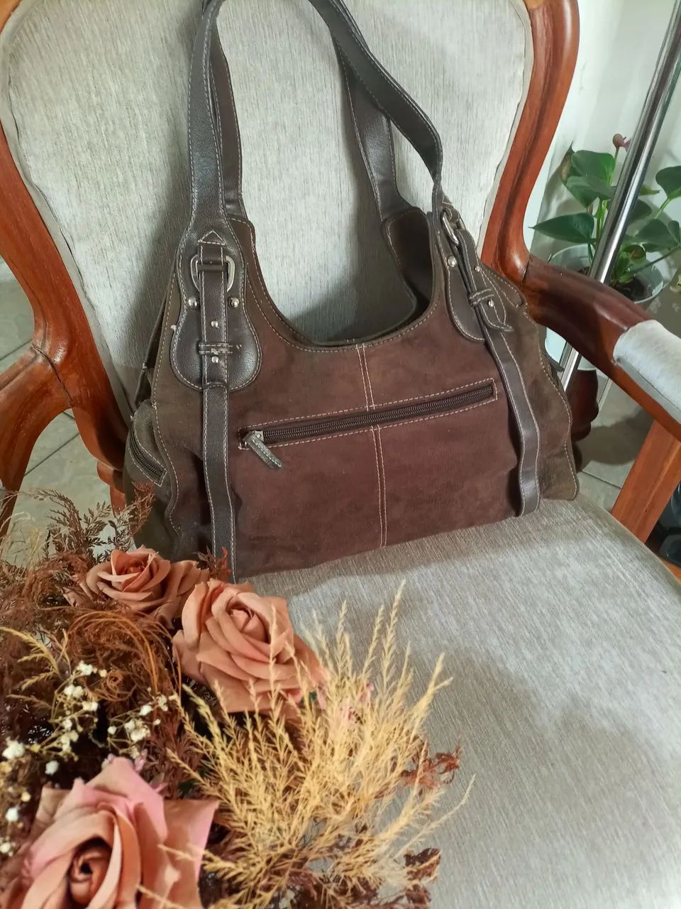 Bolsa couro em perfeito estado  - Foto 2