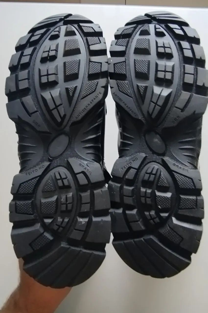 Bota Militar   Cano Longo C/ Zíper  