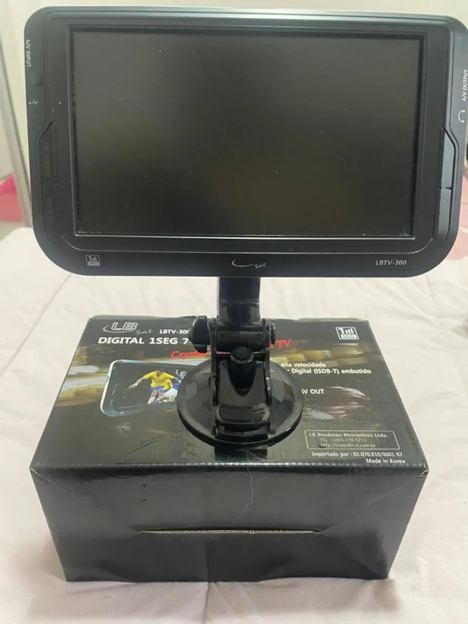 Tv 7" Digital c/ Receptor ISDB-T , POrta AV IN e AV Out - Impecavel 