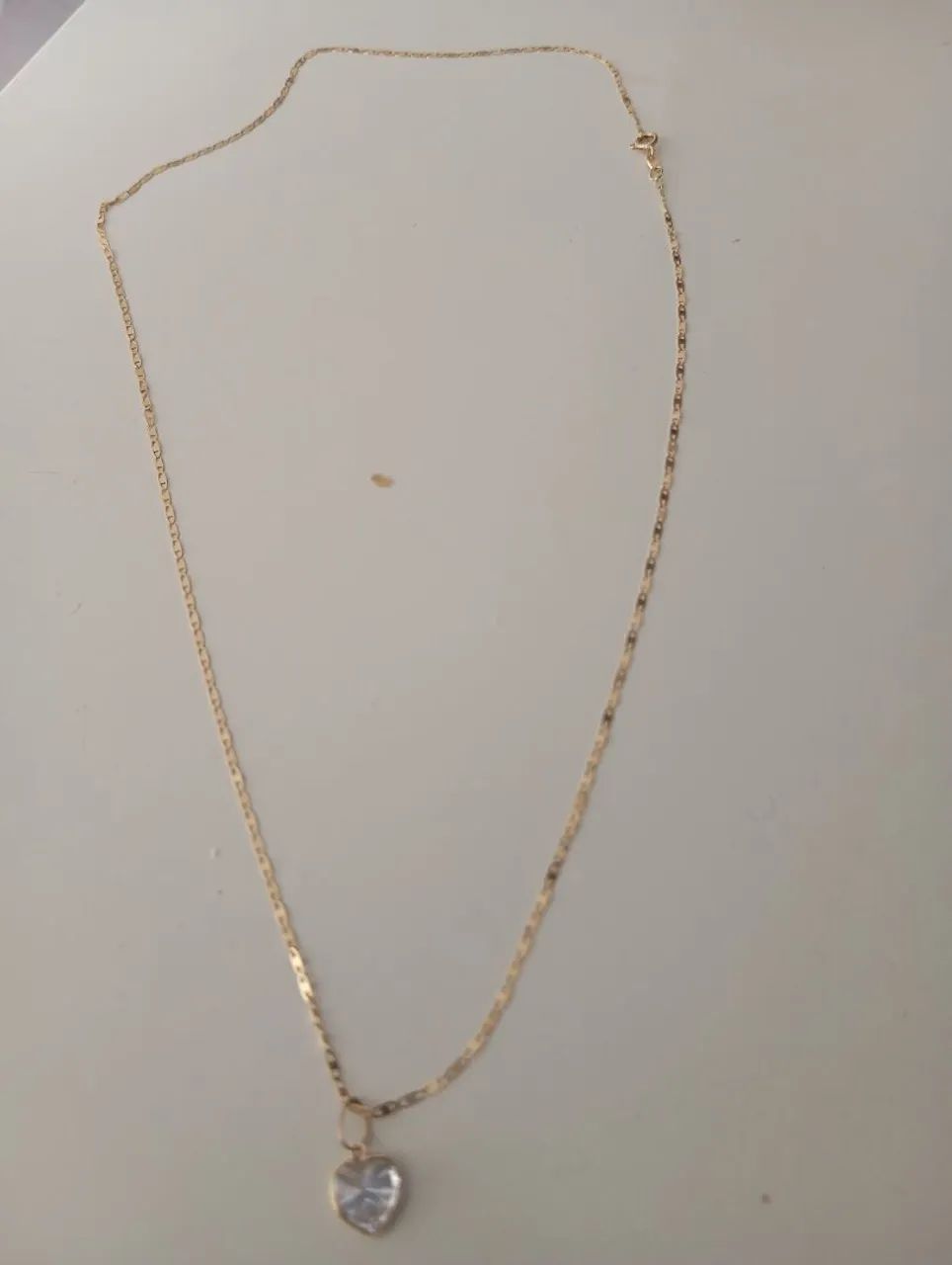 Colar de Ouro 18k com Pingente de Diamante - Foto 2