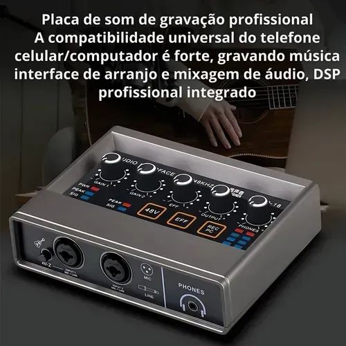Placa Interface De Gravação De Áudio Mxt Mx-a16 Preto - Foto 2