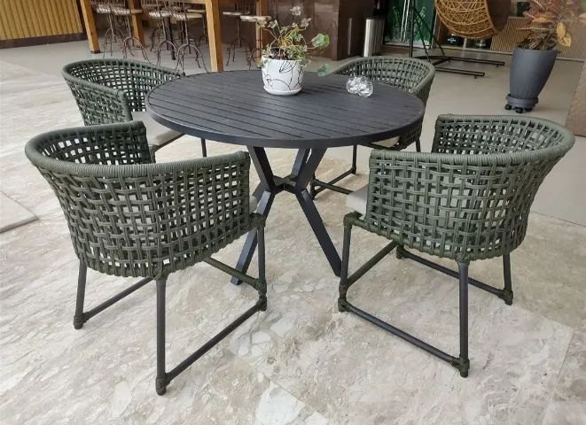 MESA DE JARDIM EM CORDA