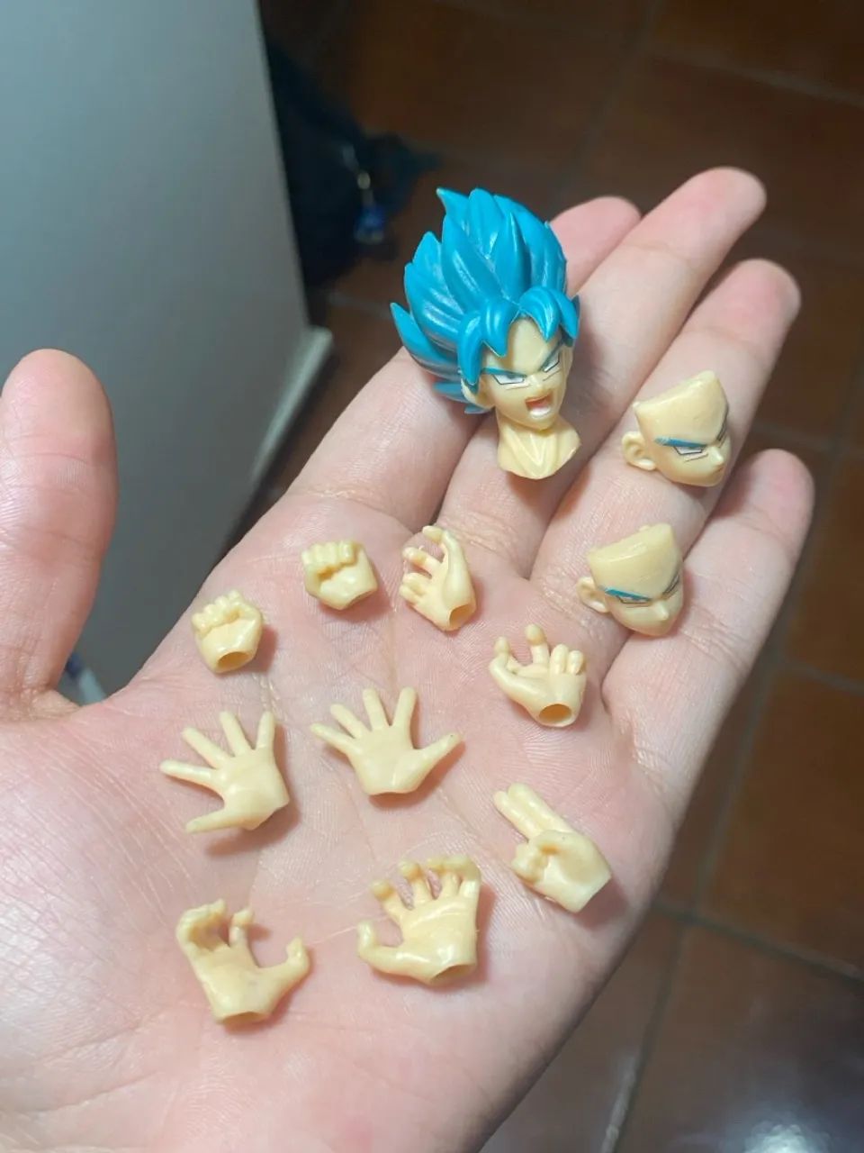 Lote Head e maos Sh figuarts goku ssj blue - Foto 2