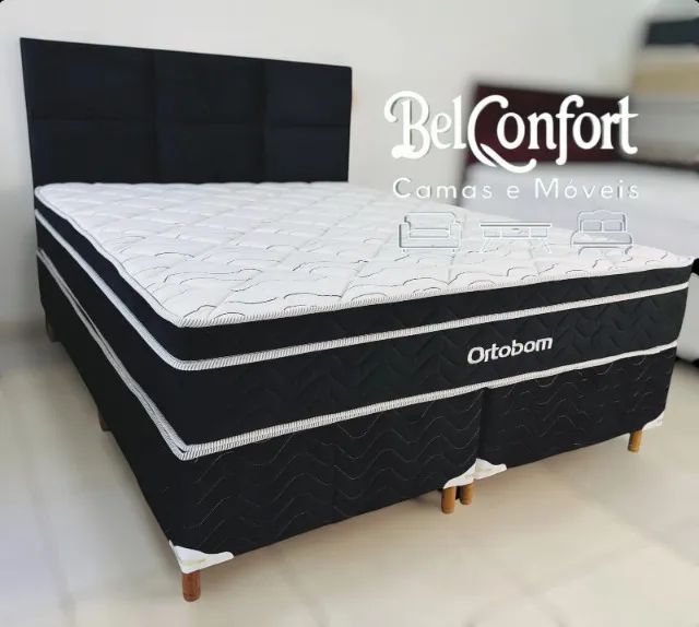 Cama Box Queen Ortobom 3 anos de garantia