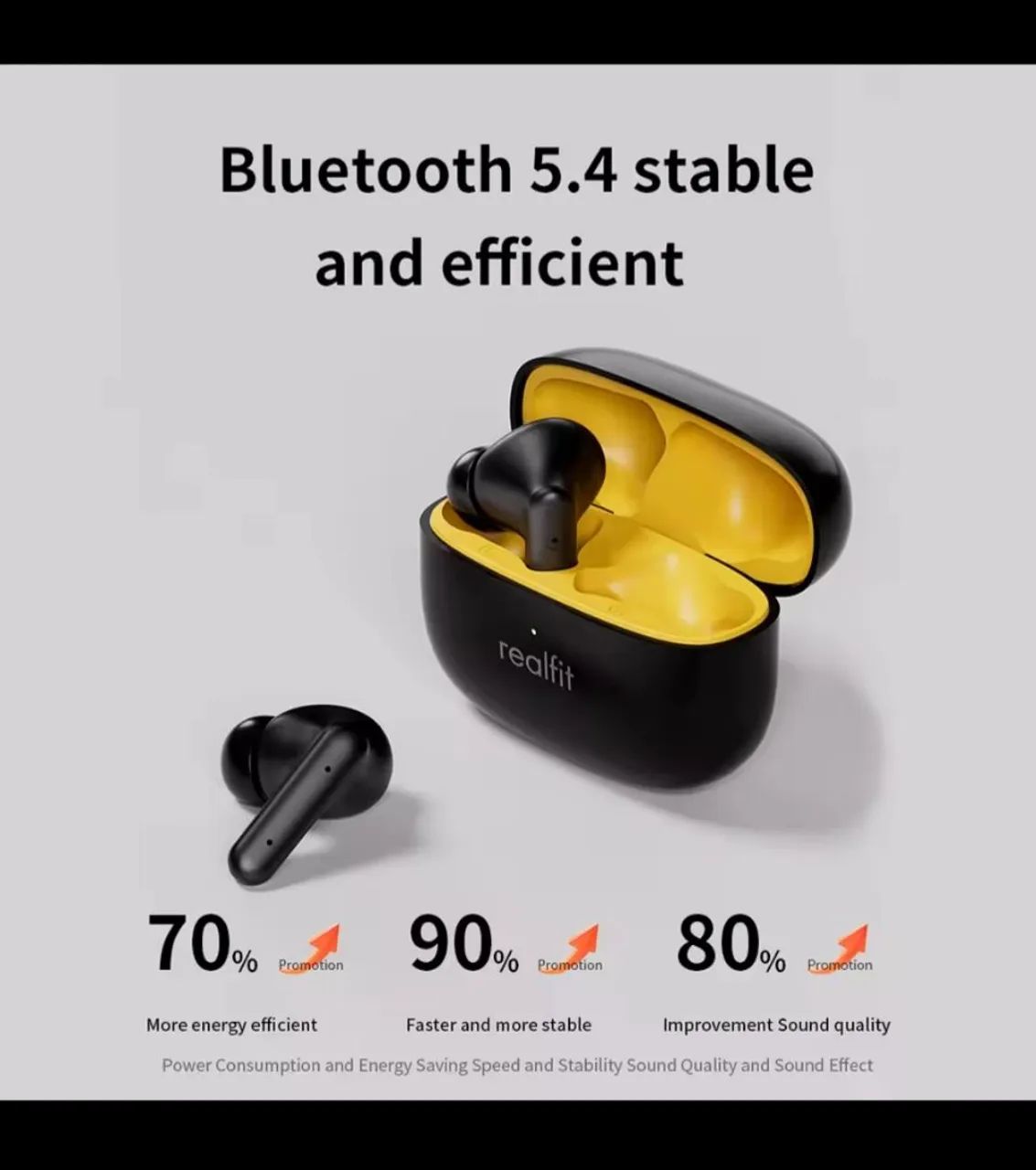 Realfit F3 - Fone de Ouvido Bluetooth com ANC - Foto 3