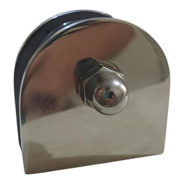 Prisilha para Vidro  de 10mm em aço Inox 304 polido com 3mm de expressura  - Foto 2