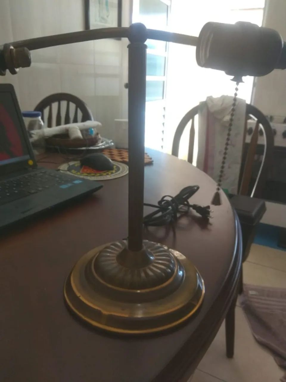 abajur inglês original em bronze ,sem cúpula e lâmpada