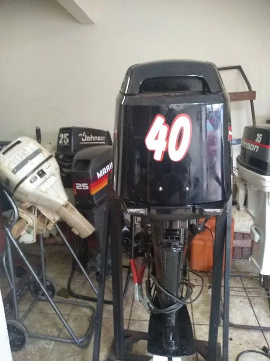 Motor de popa Mercury 40 Hp partida elétrica 2006 - Foto 4