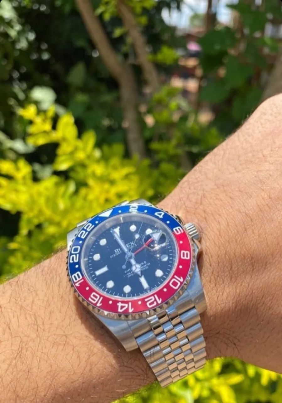 Relógio ROLEX GMT MASTER II PEPSI JUBILEU  AUTOMÁTICO  - Foto 5
