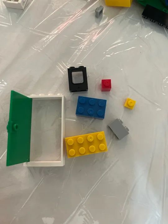 422 peças avulsas tipo lego + placa de construção  - Foto 2