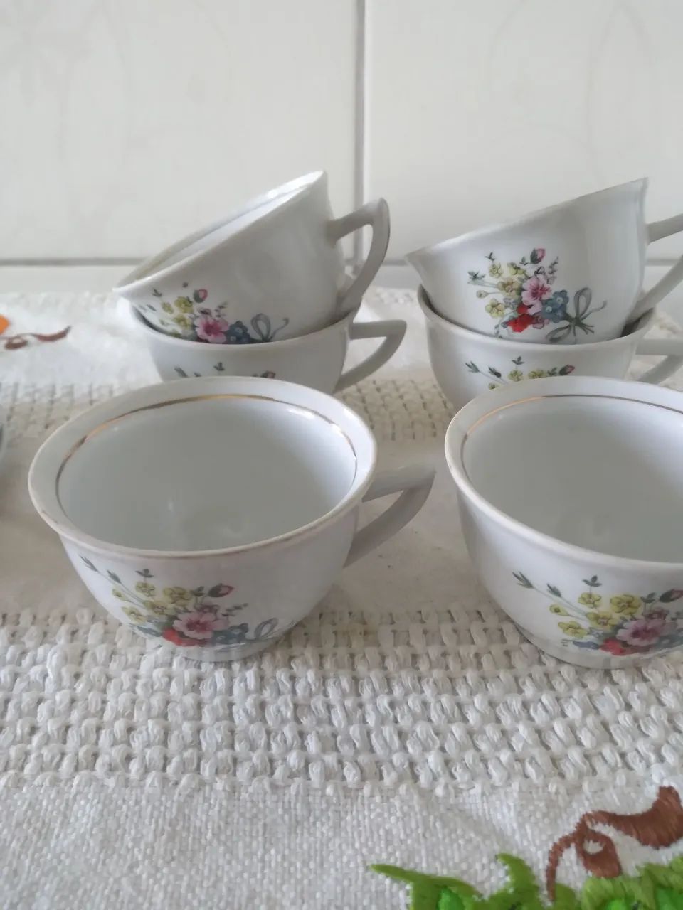 Jogo xicaras .Porcelana antiga  Rami  - Foto 2