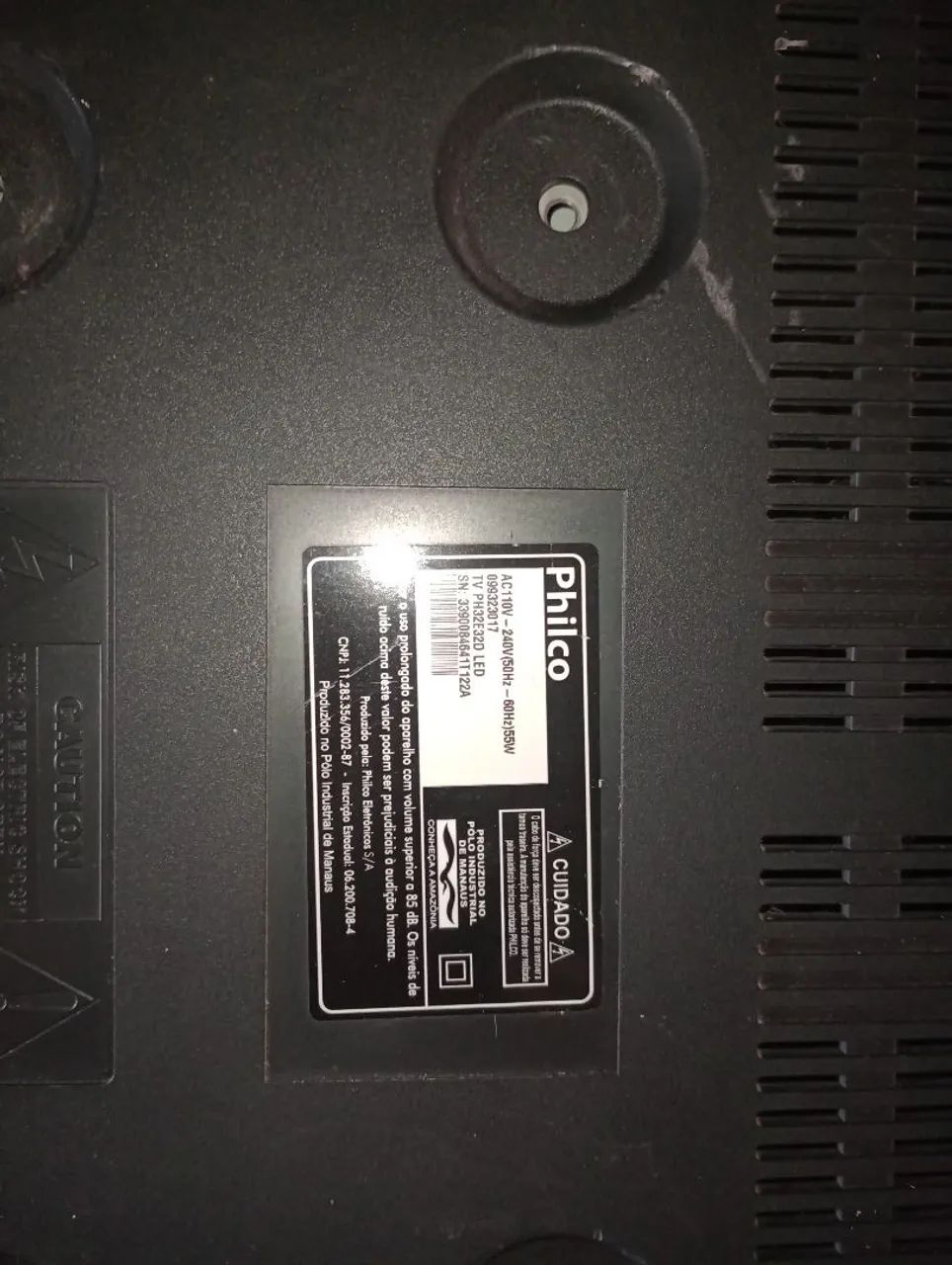 Etiqueta de Identificação Philco TV PH32E32D LED