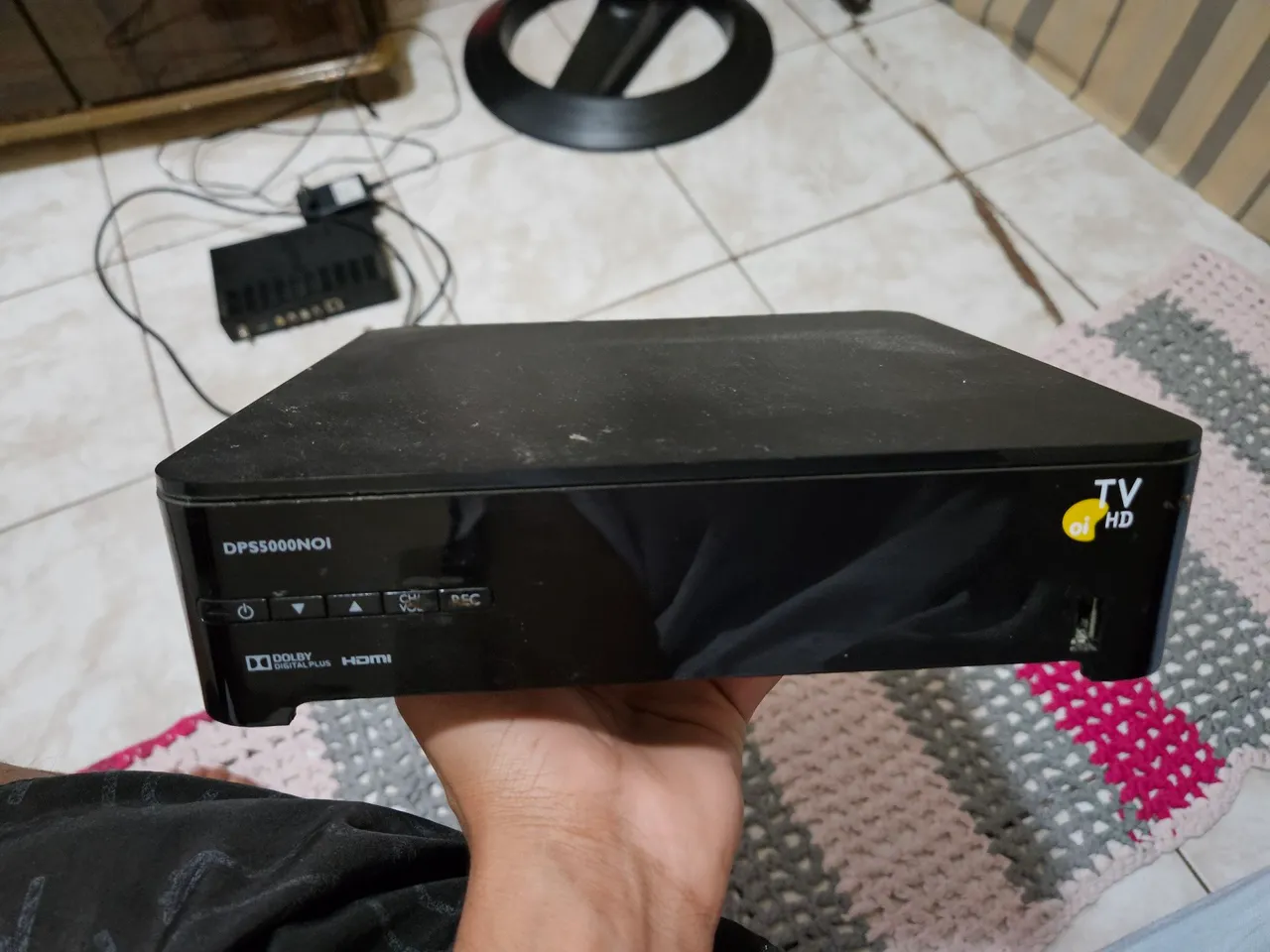 Receptor OI TV HD com funções de gravação
