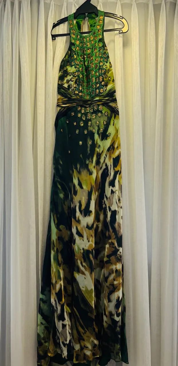 Vestido longo verde 