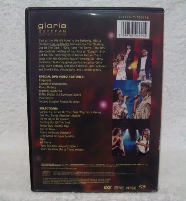 Dvd Gloria Estefan - Live In Atlantis ( 2000) - Original - Foto 3