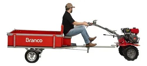 Motocultivador Microtrator Tratorito Tobata BTTG 7.5 - 800 P.M Tratorito com carreta - Foto 4