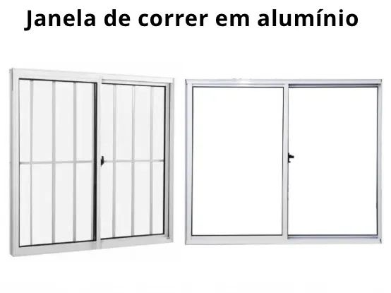 Janelas de correr em alumínio - Novas