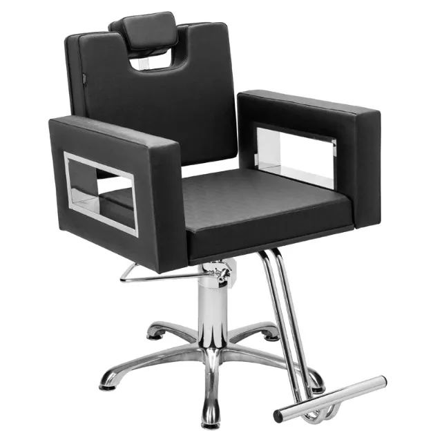Cadeira de Cabeleireiro Moderna Encosto Fixo Base Estrela - Foto 3