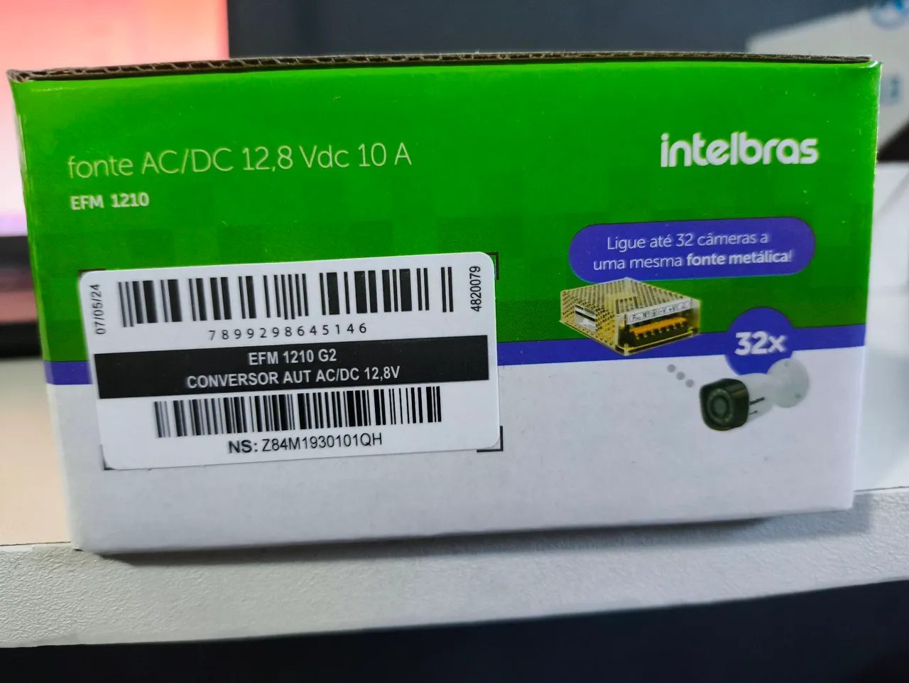 Fonte Intelbras EFM 1210 G2 para Câmeras de Segurança
