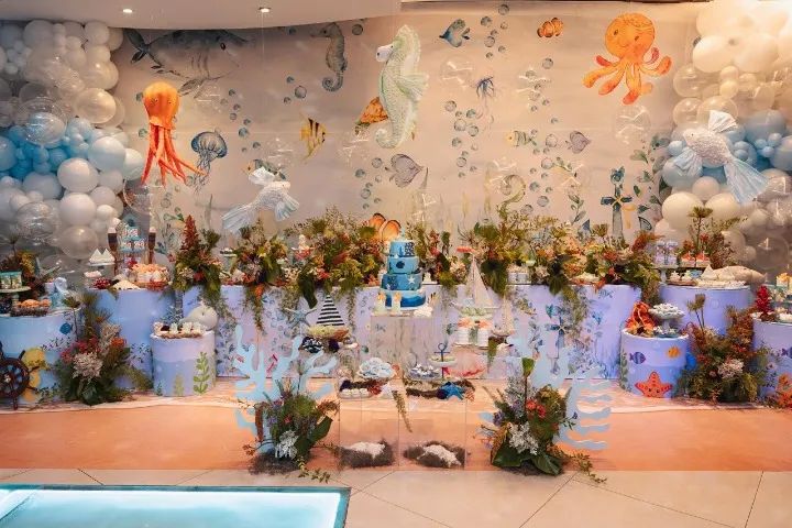Itens para decoração festa infantil tema fundo do mar - Foto 2