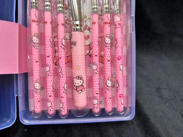 kit de pincéis de maquiagem - hello kitty - Foto 2