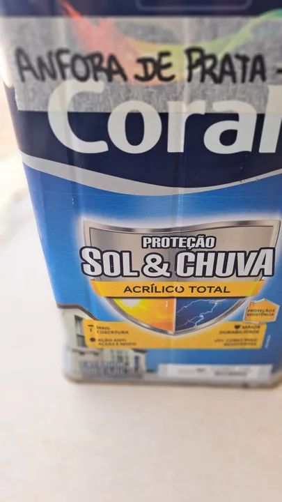 Tinta Coral Anfora de Prata - Proteção Sol & Chuva