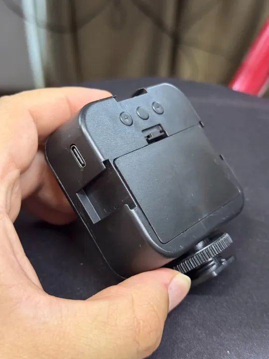 2x LED para câmera vídeo sapata videomaking USB Pilha - Foto 2