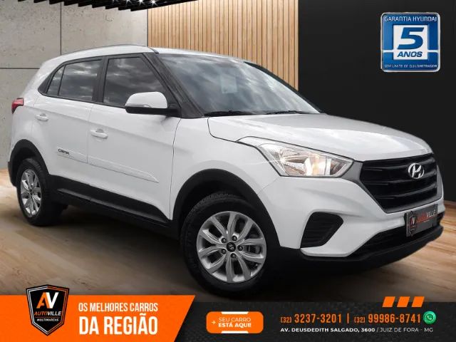 Hyundai Creta Action 1.6 Flex Aut*Bancos em Couro Bege*Garantia de Fábrica - 2021