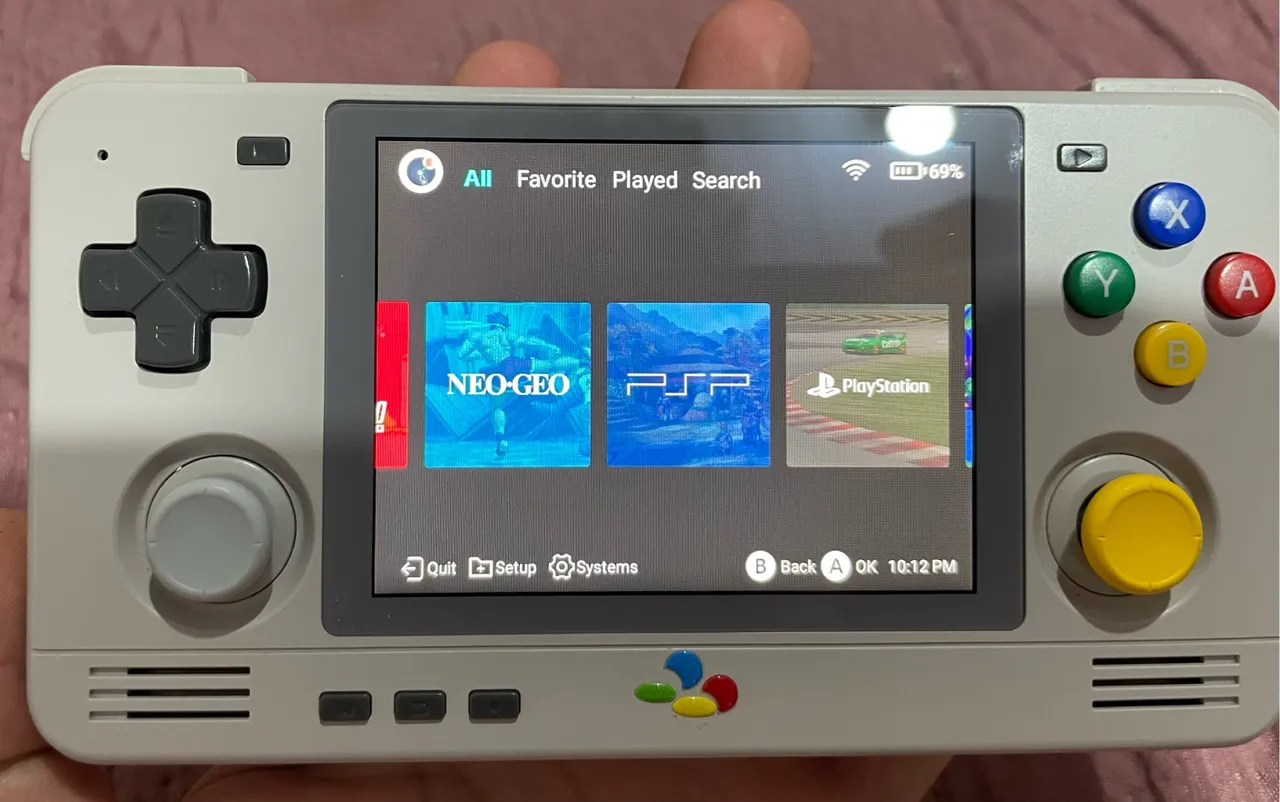 Console Retrô Portátil - PSP, GameCube, PS1, SNes e outros.