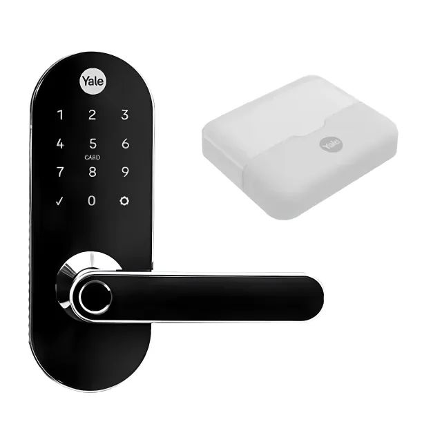 Fechadura Biometrica Digital Yale Prova a agua Proteção IP55 Com Cartão de Aproximação  - Foto 4