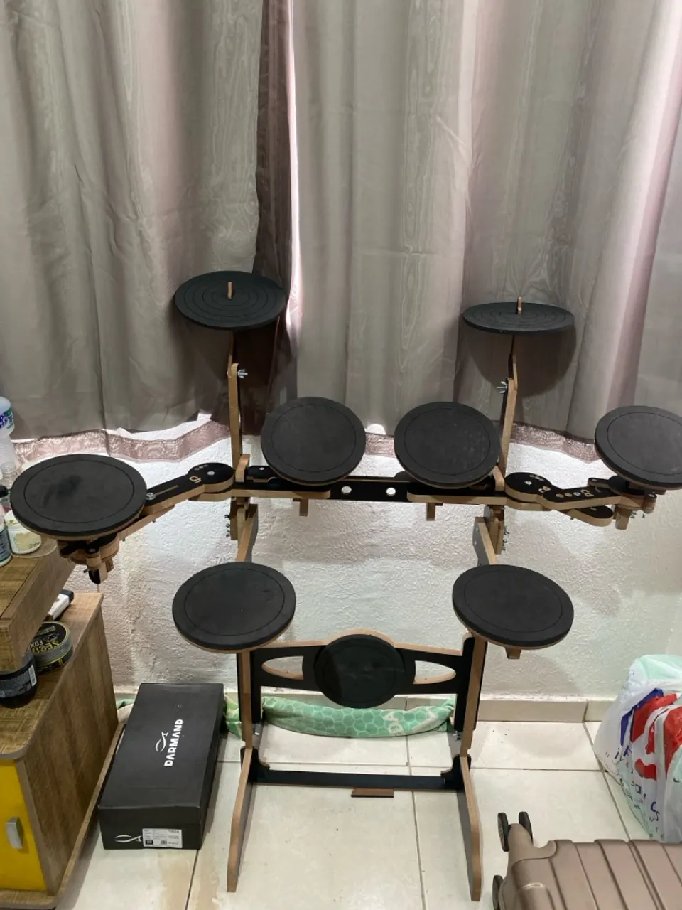 Bateria praticável para estudo 