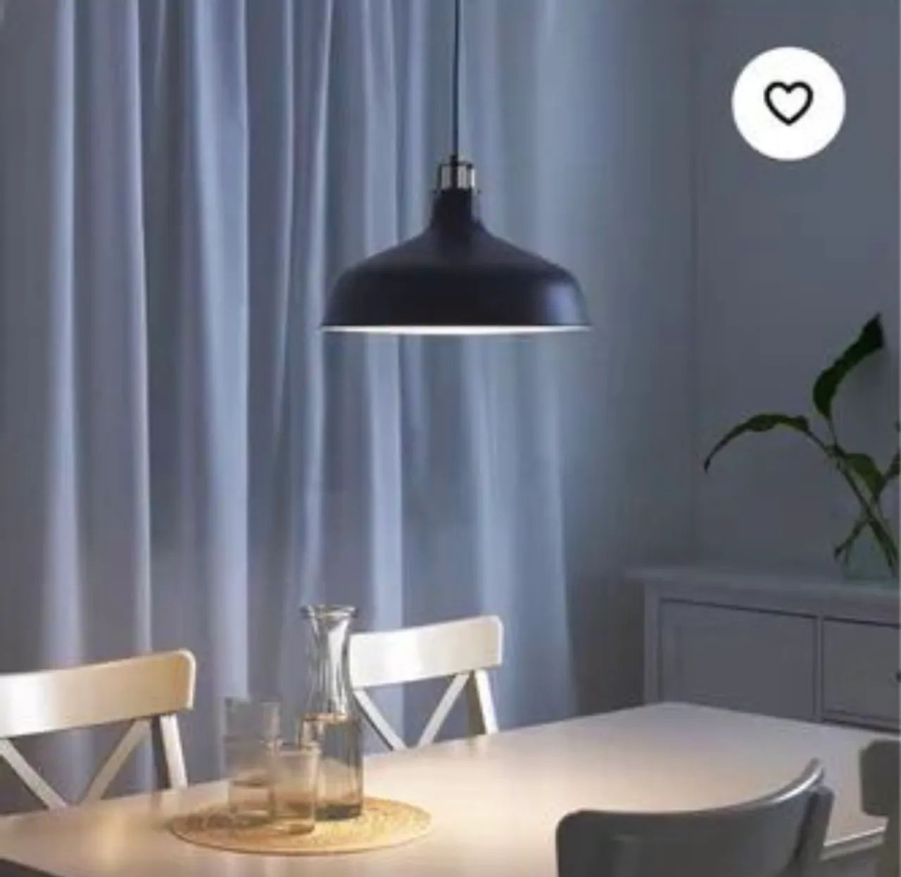 Luminária de teto IKEA USA (modelo RANARP preta - original SEM USO) - Foto 3