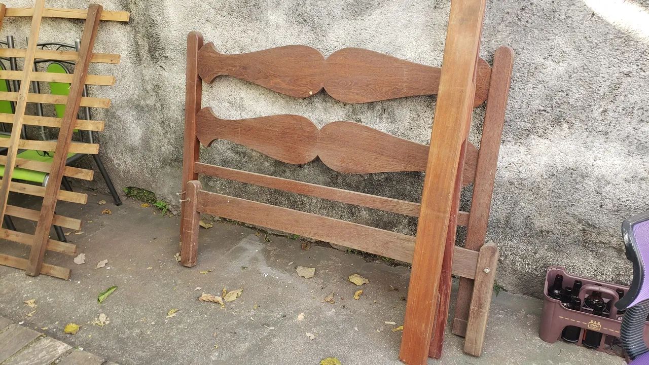 Cama de Madeira Vintage - Foto 2