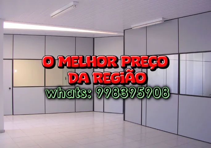 Divisorias Novas ou Usadas e Forro PVC/Isopor.