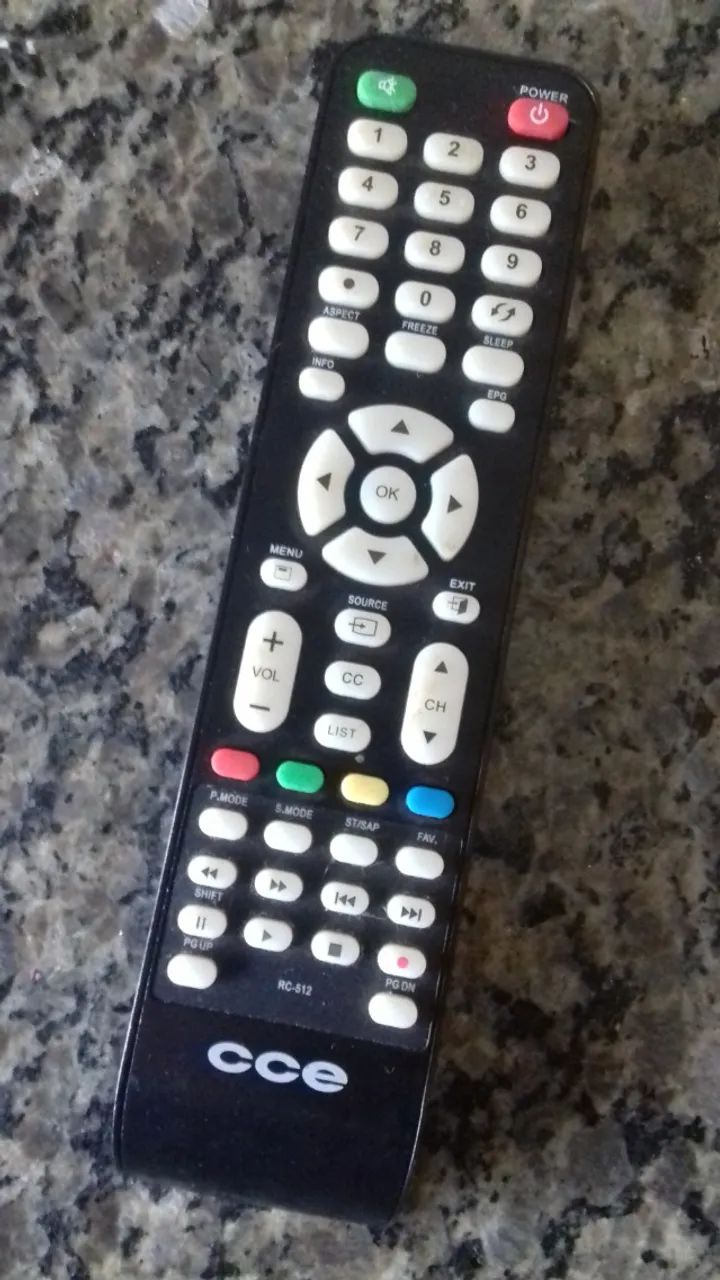 Controle tv cce