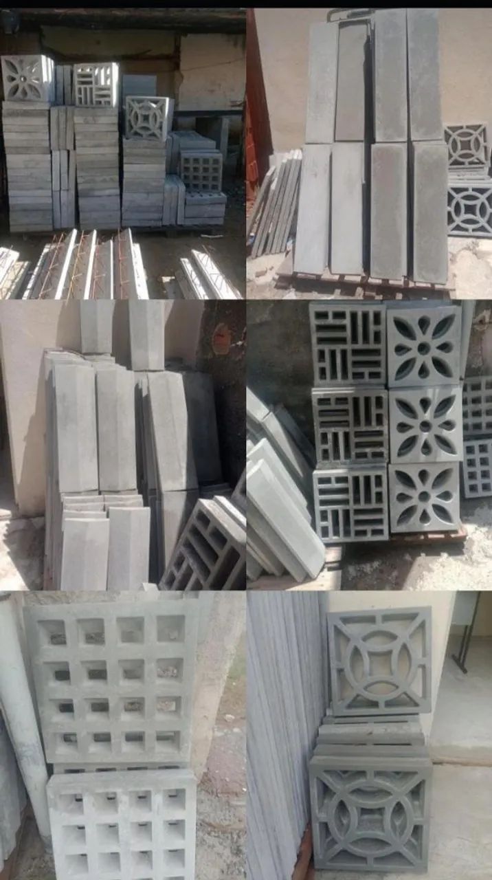 Bloco de concreto com design triangular - Foto 4