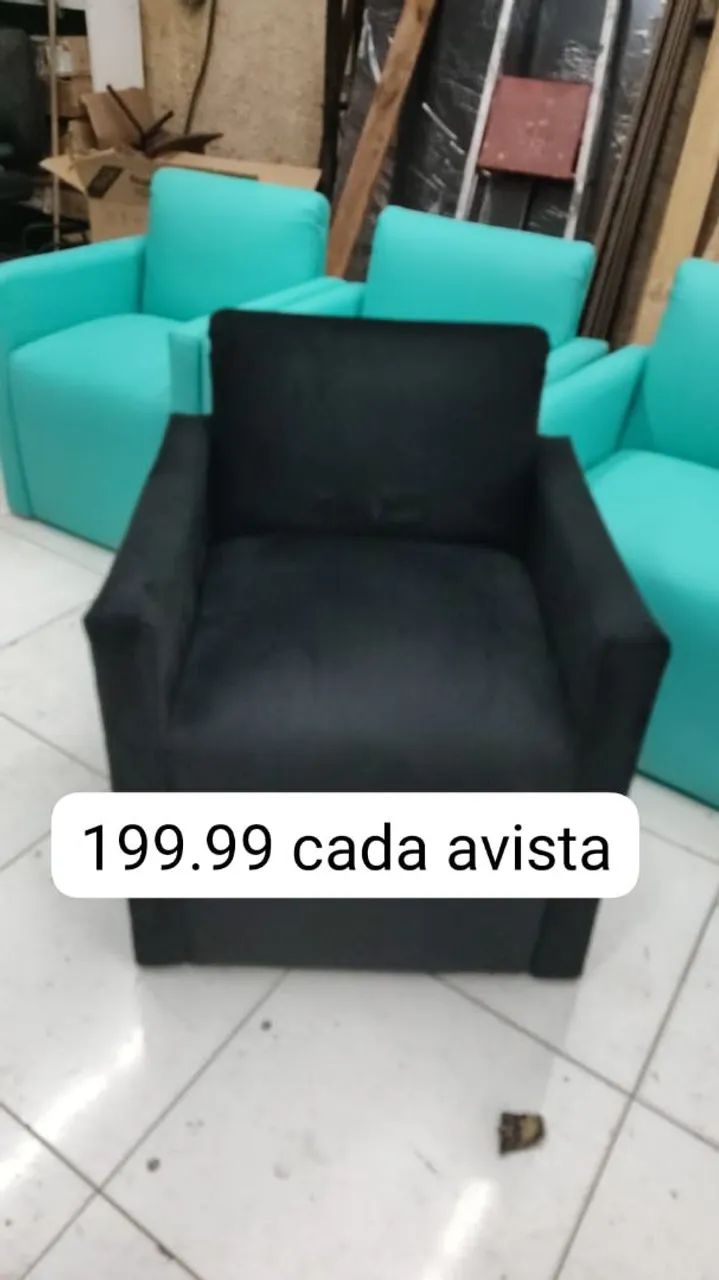 Poltrona Confortável em Veludo - R$199,99