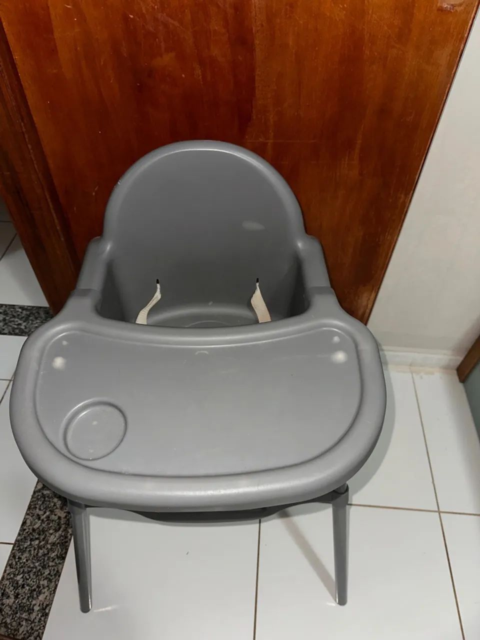 Cadeira de Refeição Infantil Cinza