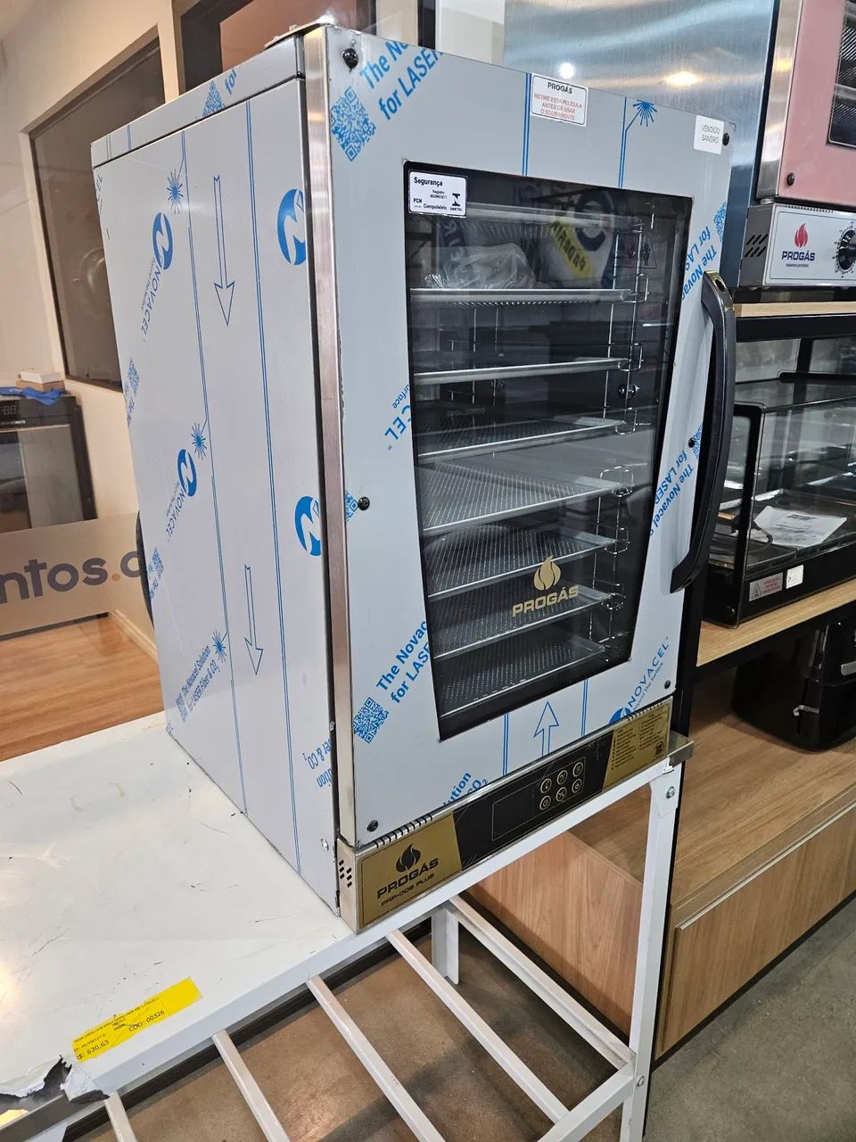 forno elétrico com vapor 8 assadeiras 35x35 novo