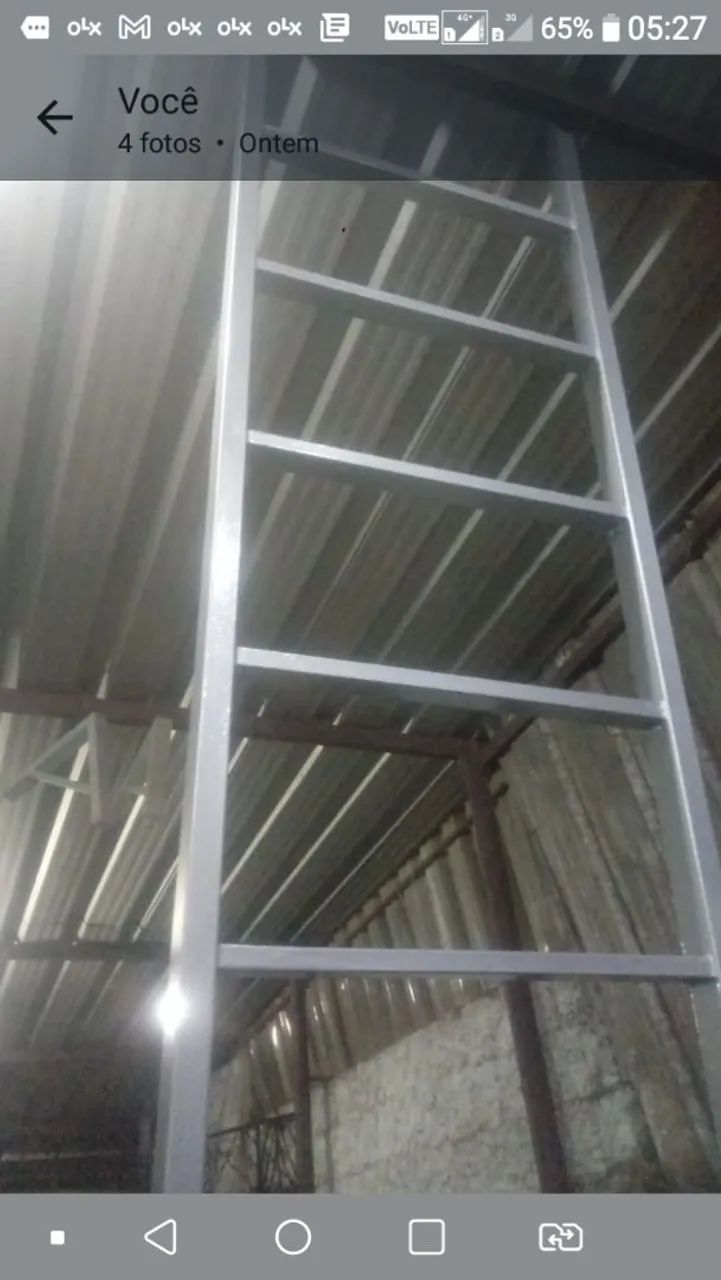 Escada ferro muito forte nova - Foto 4