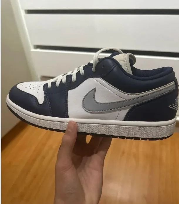Air jordan 1 Low branco e azul