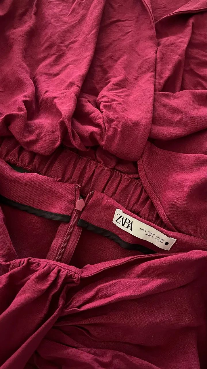 CONJUNTO SAIA E BLUSA LINHO ZARA P  - Foto 5