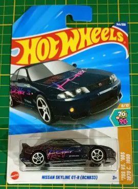 Hot Wheels - Nissan Skyline GT-R R33 (azul) - Brinquedos e Jogos