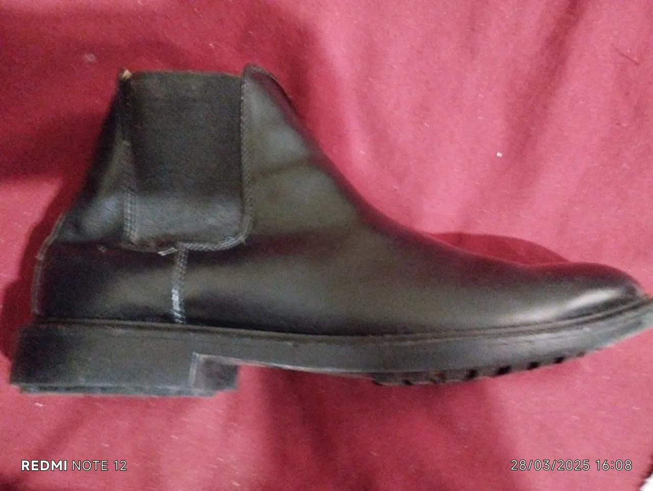 Bota de Couro Preta