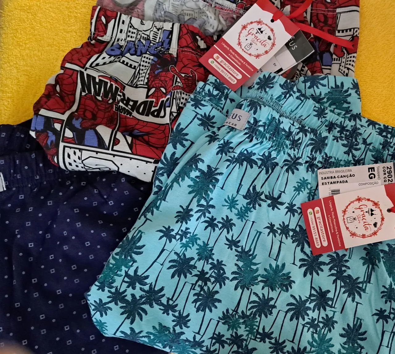 Kit de Shorts  Samba-canção  Masculinas Estilosas