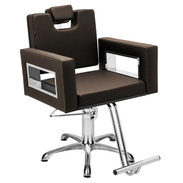 Cadeira de Cabeleireiro Moderna Encosto Fixo Base Estrela