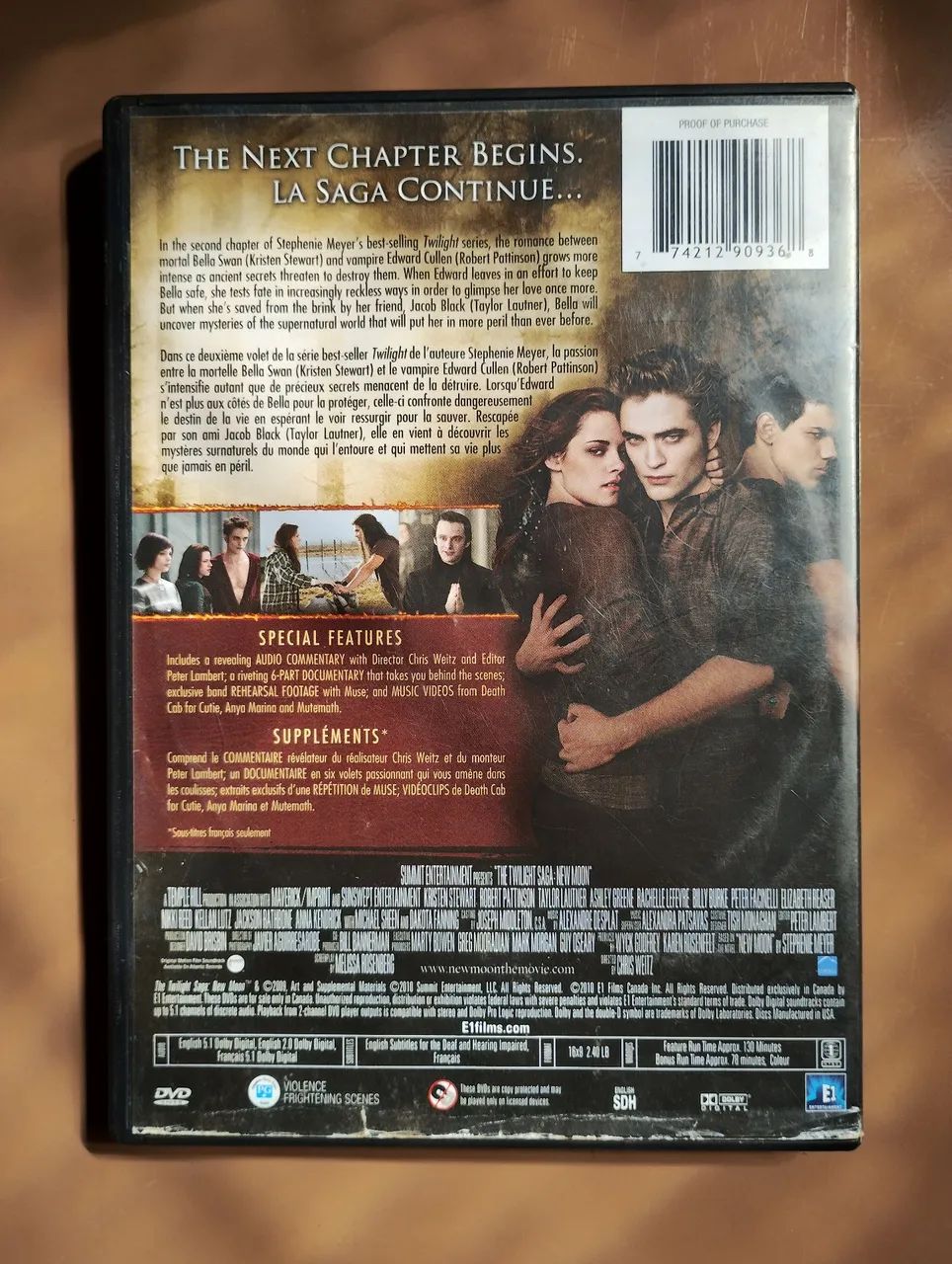DVD A Saga Crepúsculo: Lua Nova - Edição Especial 2 Discos - Twighlight  - Foto 5