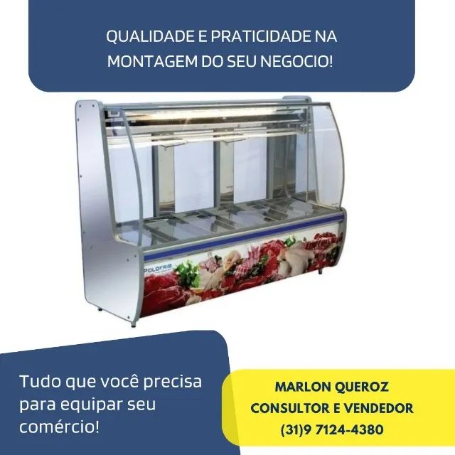 Balcão de Açougue PoloFrio Inox 2M