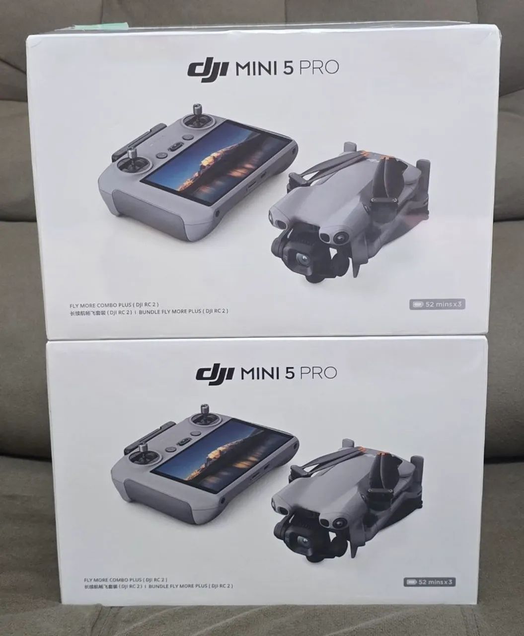 DRONE DJI MINI 5 PRO COMBO PLUS DE 52 MINUTOS COM TELA NOVO, LACRADO À PRONTA ENTREGA 